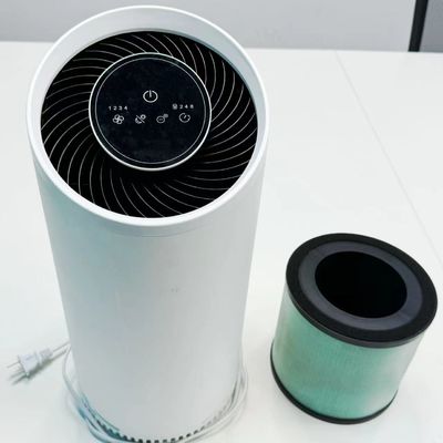 Purificatore d'aria HEPA a plasma freddo con filtro al carbonio attivo, timer a contatto, luce notturna - Bianco privato