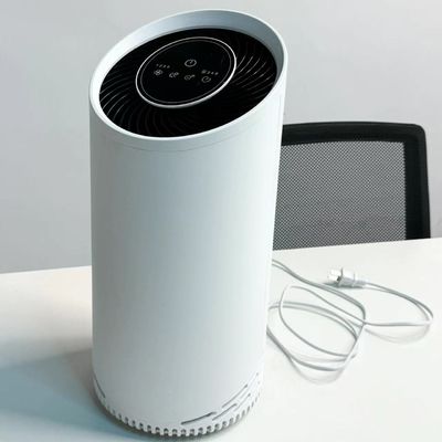 Purificatore d'aria HEPA a tocco bianco con timer a plasma freddo filtro di carbonio attivo luce notturna